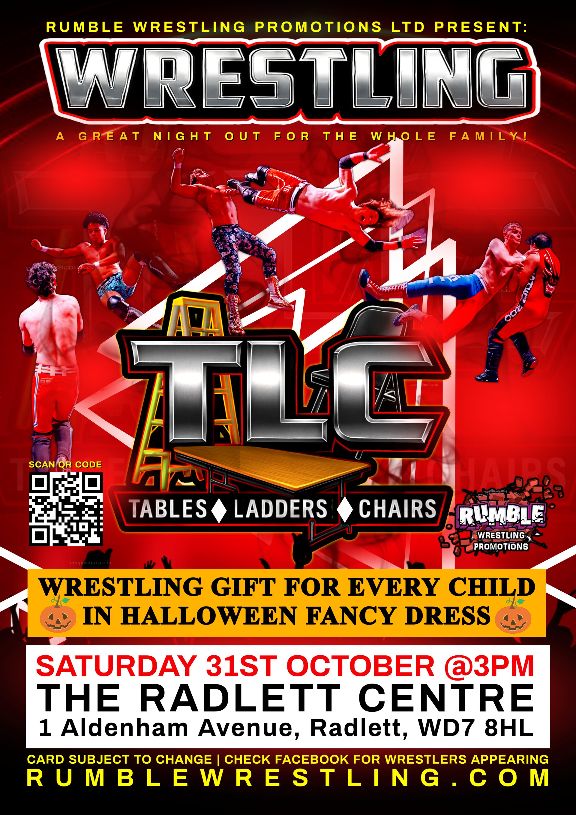 Rumble Wrestling comes to Radlett for Halloween Special 